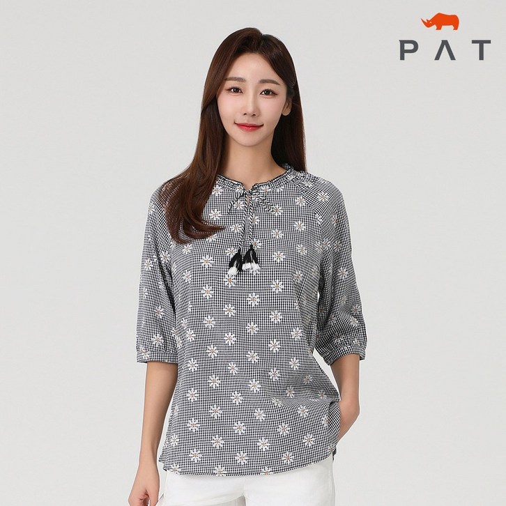 PAT 여성 플라워 프린트 에스닉 블라우스1H42508