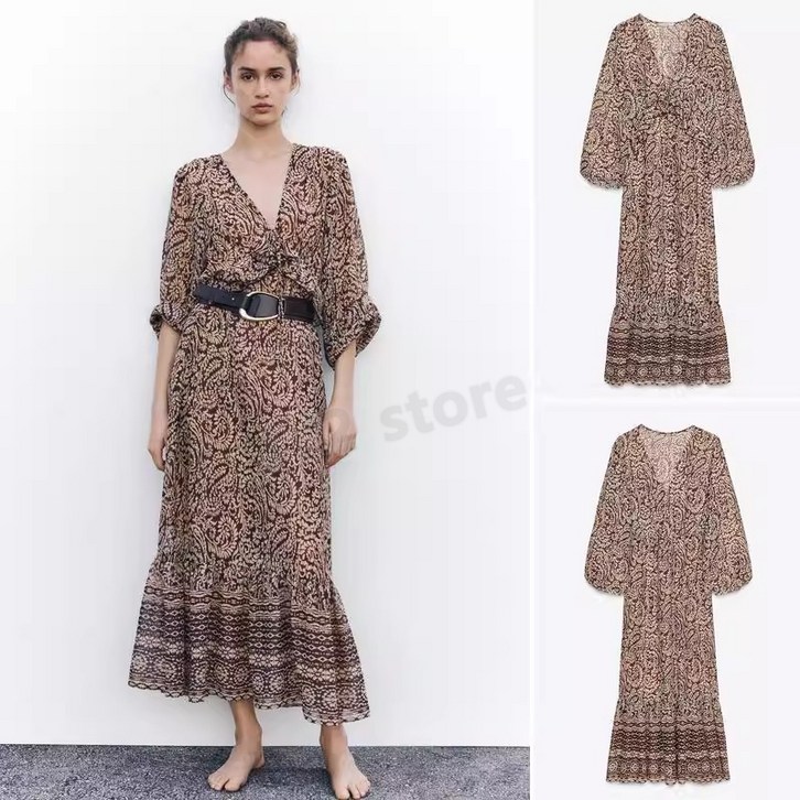 자라 레트로 쉬폰 원피스 여름세일 zara 자라 레트로 쉬폰 원피스 여름세일 zara