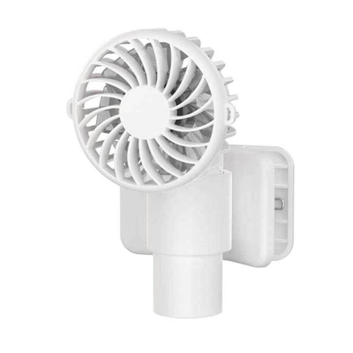 YGGDRAVA 휴대용 클립형선풍기 USB 미니 무선 저소음 핸디선풍기, 흰색, KLXTDQ261FW2003