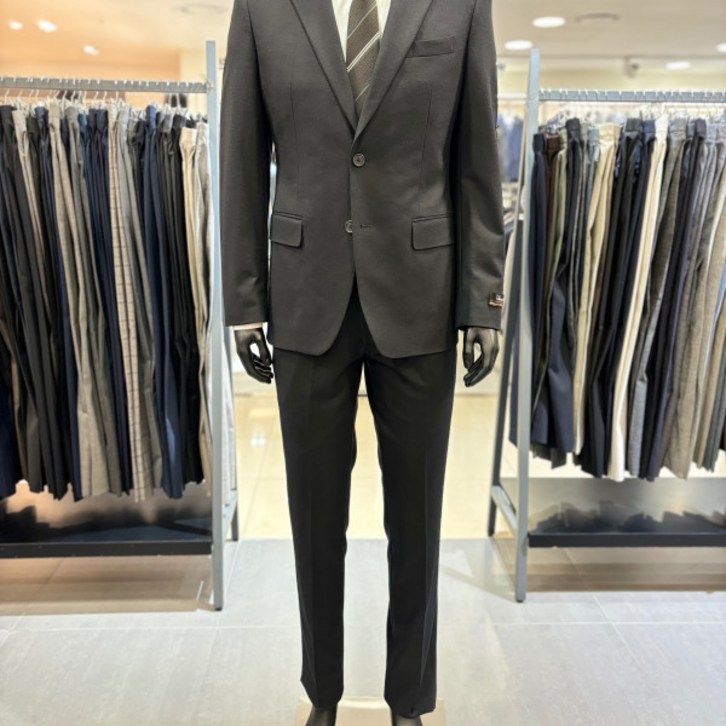 레노마 옴므 FW 블랙 울 스판 정장세트 OCMSJ12