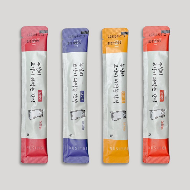 누심비 고양이 짜먹는 간식 길고양이 대용량 15g 3가지맛 90개, 참치맛, 닭고기맛, 연어맛, 15g, 90개