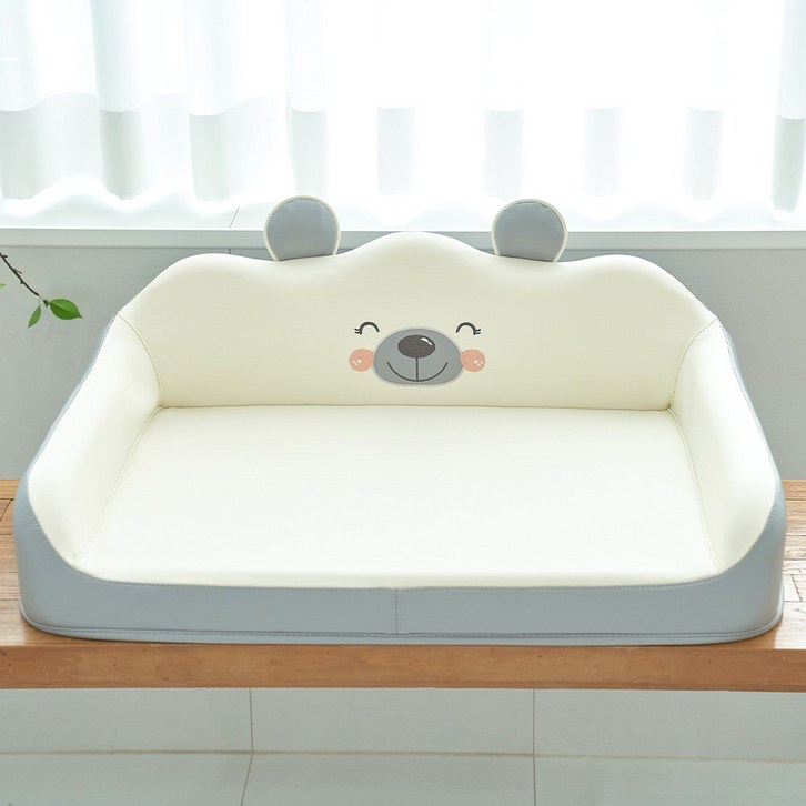 코코리에또 펫 강아지 큐티 무독성 펫소파 방수 사계절 국내생산 펫베드, 1개, 블루그레이