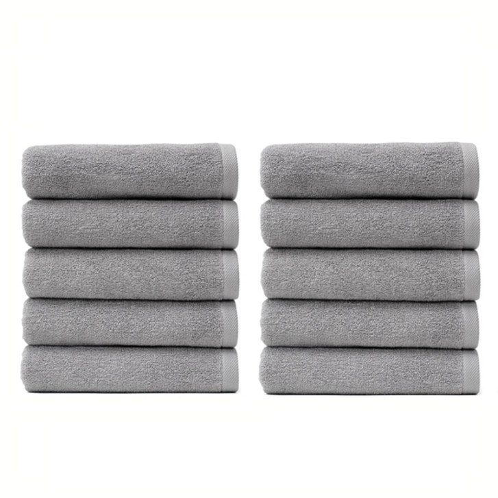 타월톡톡 호텔 고급 수건 30수 140g, 그레이, 10장 타월톡톡 호텔 고급 수건 30수 140g, 그레이, 10장