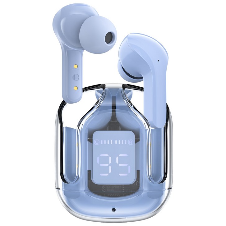 ACEFAST T6 블루투스 5.0 무선 이어버드 ENC 통화 소음 취소 스포츠 뮤직 이어폰, ice blue