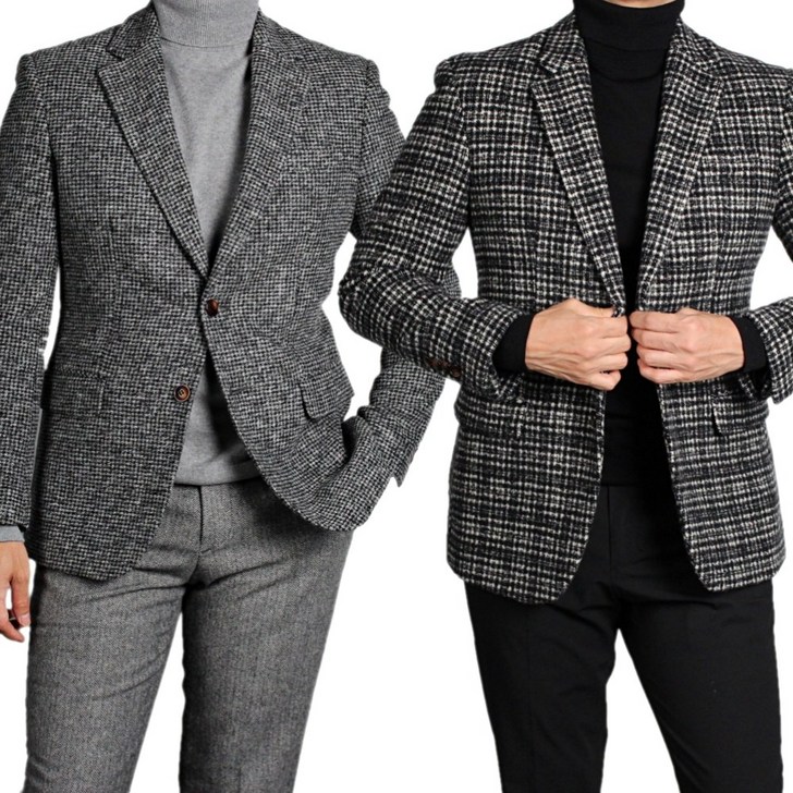 MANA마나 가을 겨울 울 9050 남자 남성 콤비 자켓 블레이저 마이