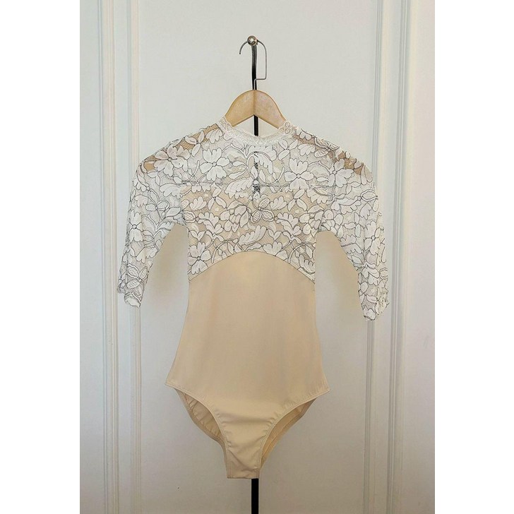 브리어 5부 소매 퍼프 셔링 반팔 레이스 JS뉴욕