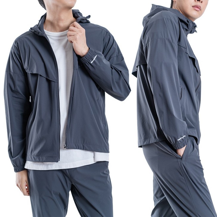 봄 여름 가을 남성 메쉬 통풍 트레이닝복 츄리닝 상의 하의 세트