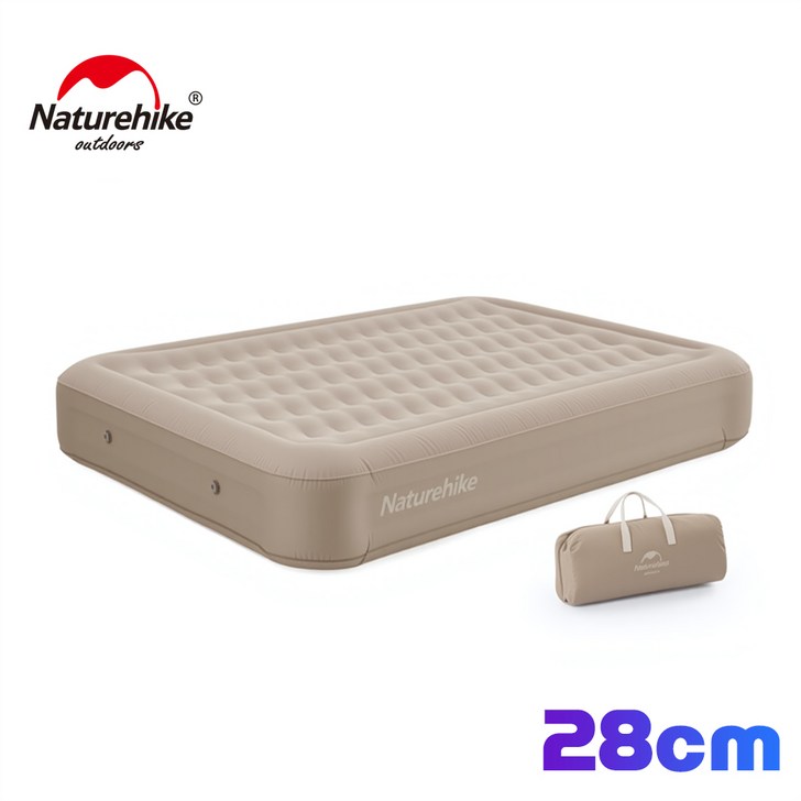 네이처하이크 캠핑 더블 에어매트 28cm매트리스 가방 포함 25년형
