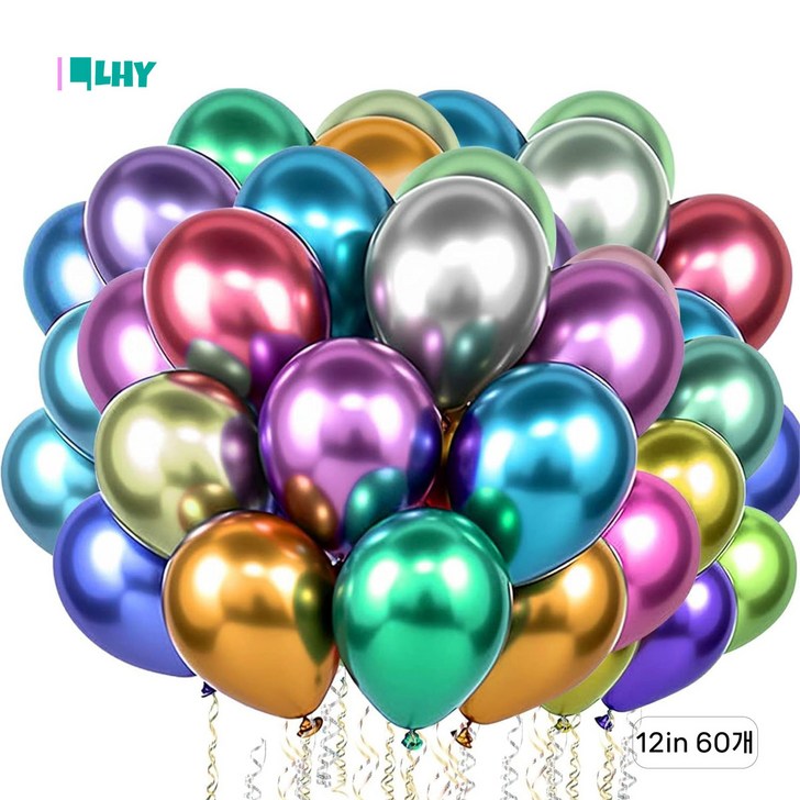 LYRHIX,풍선,생일축하 파티풍선,펄풍선,메탈풍선,펄 풍선, 60개, 믹스 LYRHIX,풍선,생일축하 파티풍선,펄풍선,메탈풍선,펄 풍선, 60개, 믹스