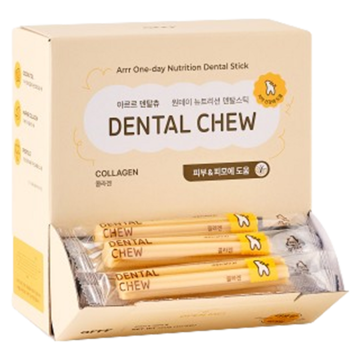 아르르 강아지 NEW 덴탈츄 껌 40p, 콜라겐, 560g, 1개 아르르 강아지 NEW 덴탈츄 껌 40p, 콜라겐, 560g, 1개