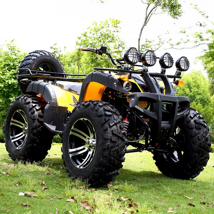 폴스카이 농업용 ATV 사륜 오토바이 4륜 농사용 바이크, 블랙, 125CC 스페셜 에디션
