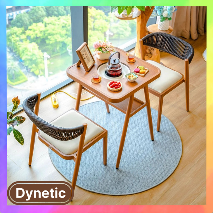 다이네틱 레트로 감성 인덕션 쿠커 테이블 홈 카페 원목 식탁 캠핑 포장마차 거실 접이식, 다크 브라운60