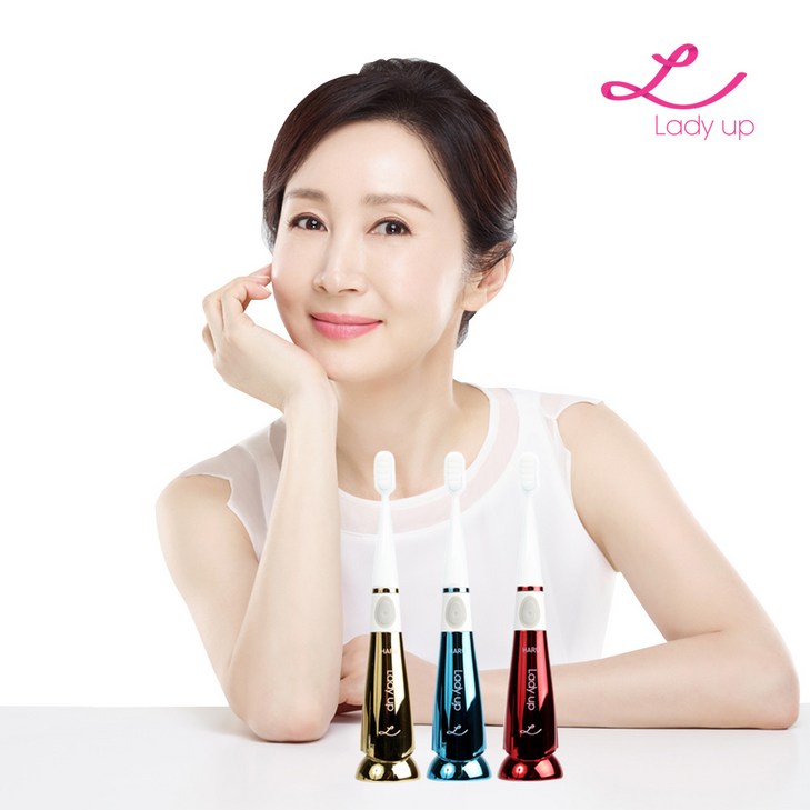 레이디업 전인화와 함께하는 비단 초미세모 음파 전동칫솔  특허받은 전동칫솔, 1개