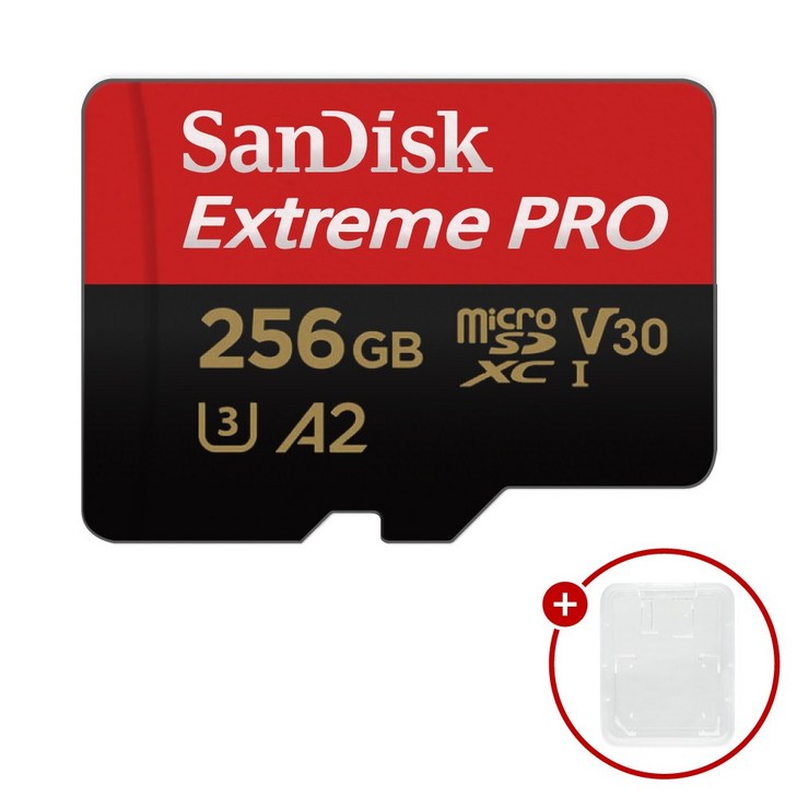 샌디스크 마이크로SD카드 Extreme PRO 익스트림 프로 SDSQXC + SD카드 케이스