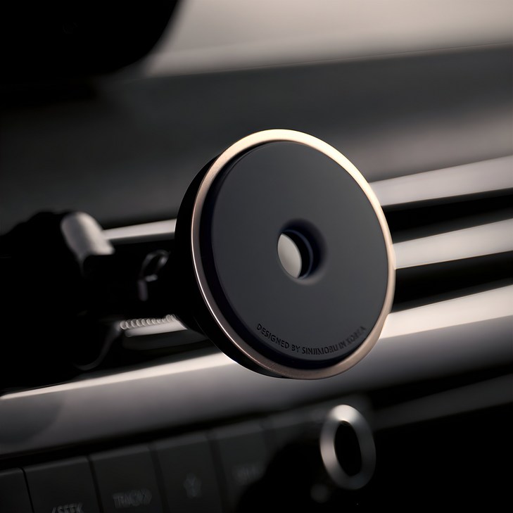 신지모루 Qi2 M 도넛 터보 쿨링 맥세이프 차량용 무선충전거치대 MDoughnut Turbo  C to C 케이블, 블랙, MDoughnut TurboMD2