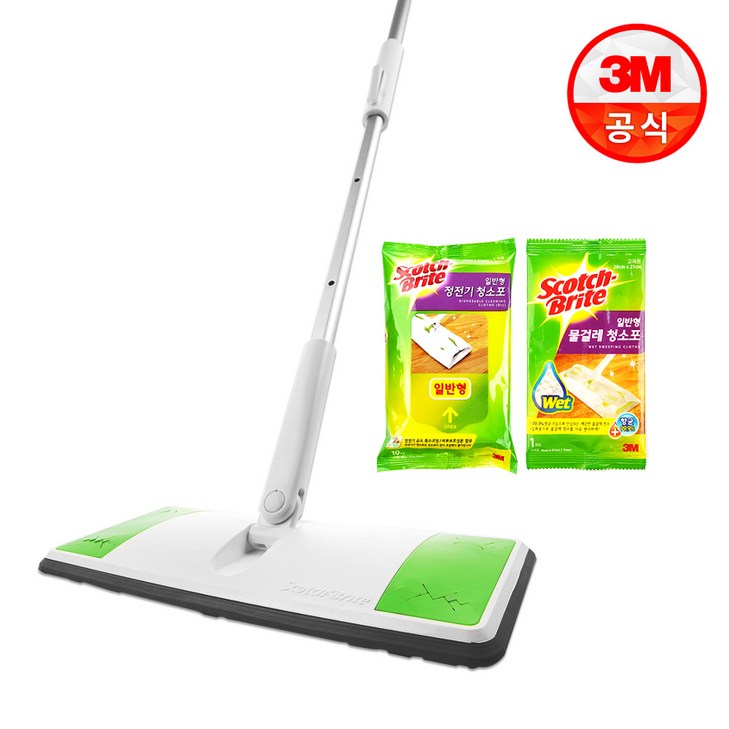 3M 스카치브라이트 표준형 올터치 막대걸레 세트, 1세트 3M 스카치브라이트 표준형 올터치 막대걸레 세트, 1세트