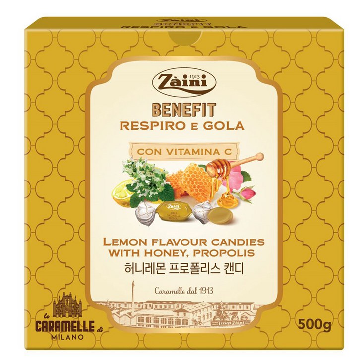 자이니 허니레몬 프로폴리스 캔디, 500g, 1개