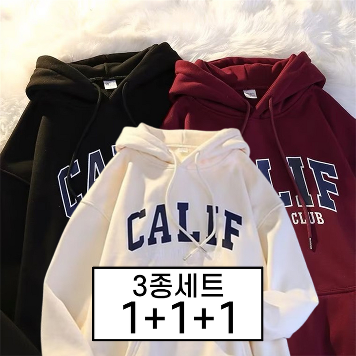 봄 가을 신상 1+1+1 기모 두꺼운 남성 오버사이즈 한판 스타일 루즈핏 학생 아우터 상의 남성 트렌드 3종 세트