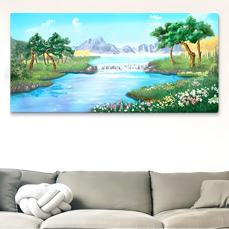 금비단가 건강을가져오는 소나무그림 산수화 물 풍경화 인테리어액자