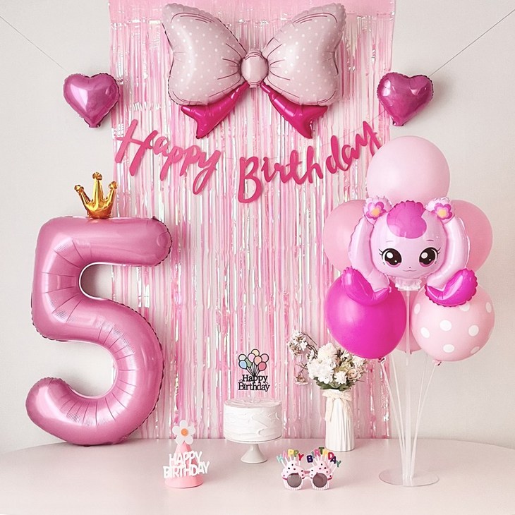 연지마켓 하츄핑 풍선 캐치 티니핑 생일 파티 용품 세트, 1세트 연지마켓 하츄핑 풍선 캐치 티니핑 생일 파티 용품 세트, 1세트