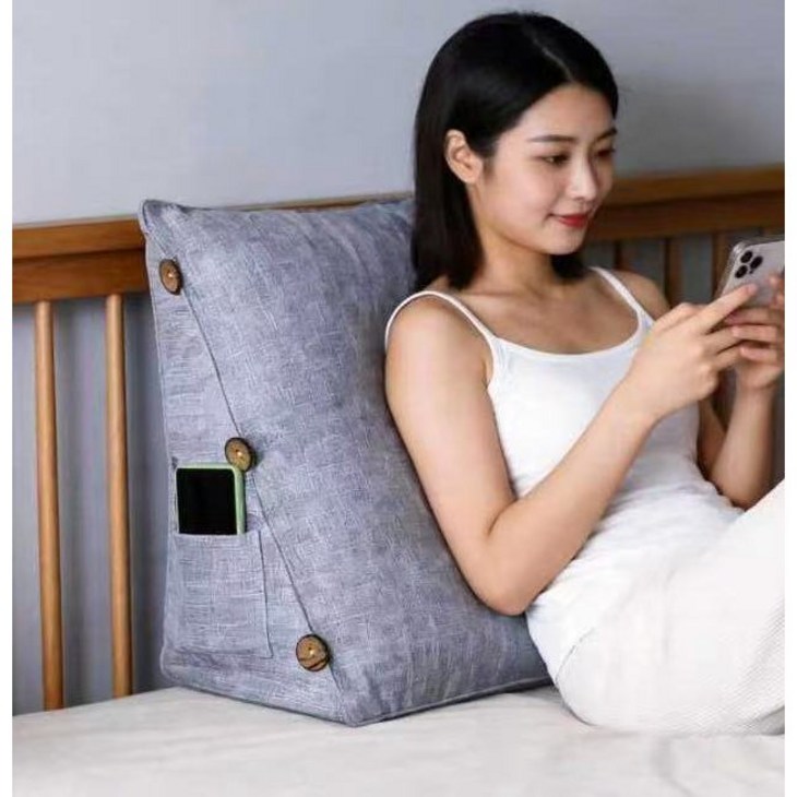 미야 삼각 등받이 쿠션