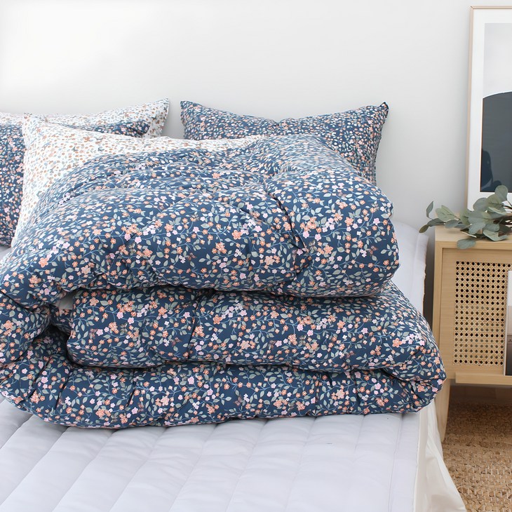 슈에뜨룸 아델 플라워 세미 마이크로 차렵 이불