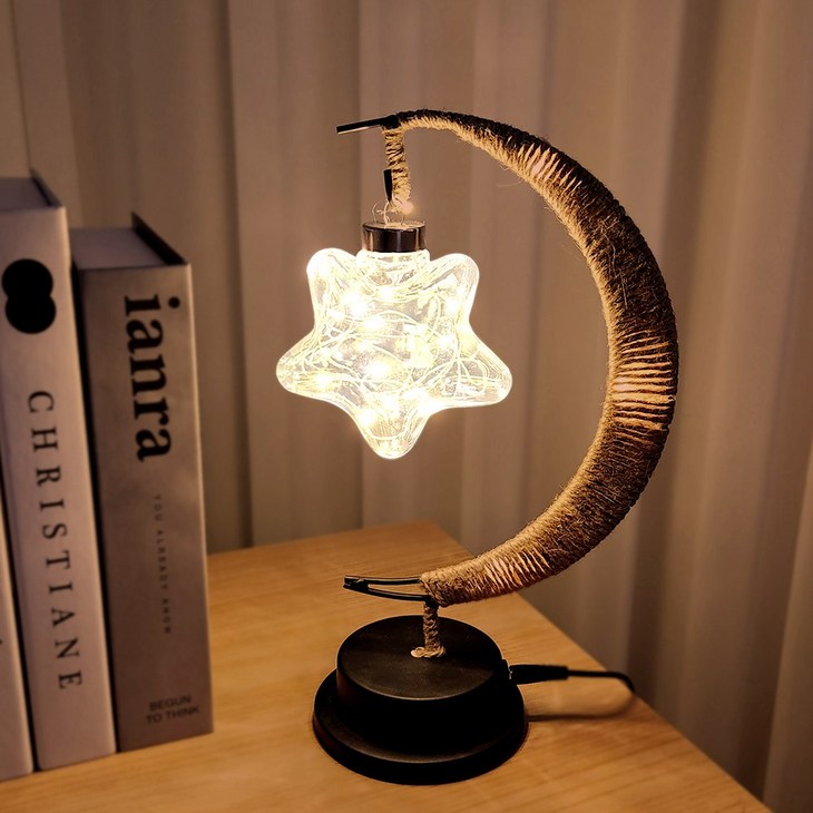 LED 오브제 펜던트 별 달 무드등 취침등