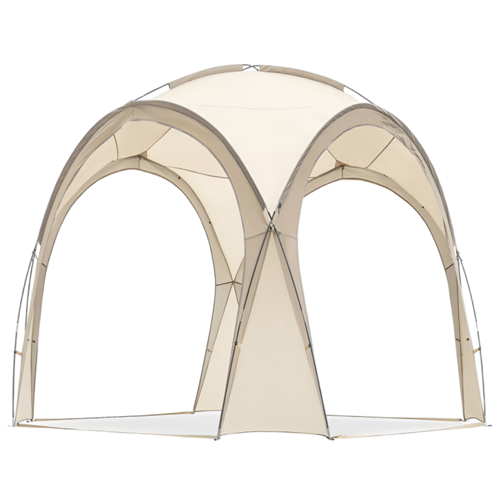 트리플리 사계절 돔텐트 돔 쉘터 텐트 대형 그늘막 리빙쉘 거실형 돔형 차양막 4인용 6인용 경량, 46인용, 블랙 A