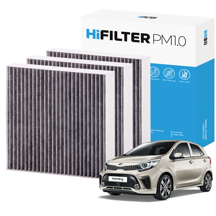 21 하이필터 PM1.0 활성탄 자동차 에어컨필터 기아
