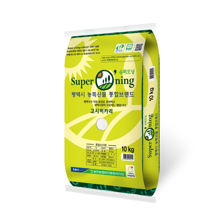 송탄농협 슈퍼오닝 고시히카리 쌀, 10kg, 1개 20230331