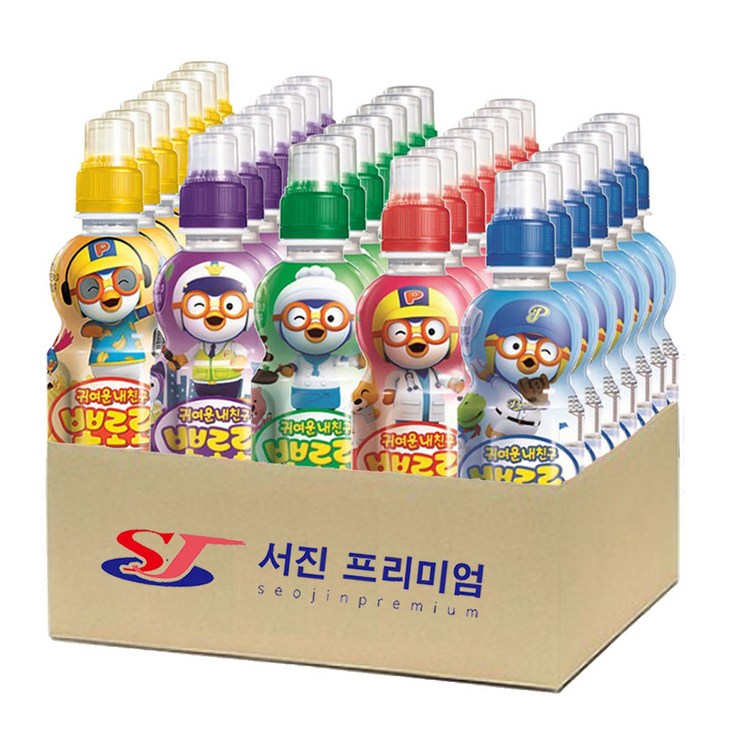 서진프리미엄 뽀로로 어린이음료 5종 235ml 밀크7개딸기7개사과7개블루베리7개바나나7개 총35개, 235ml 서진프리미엄 뽀로로 어린이음료 5종 235ml 밀크7개딸기7개사과7개블루베리7개바나나7개 총35개, 235ml