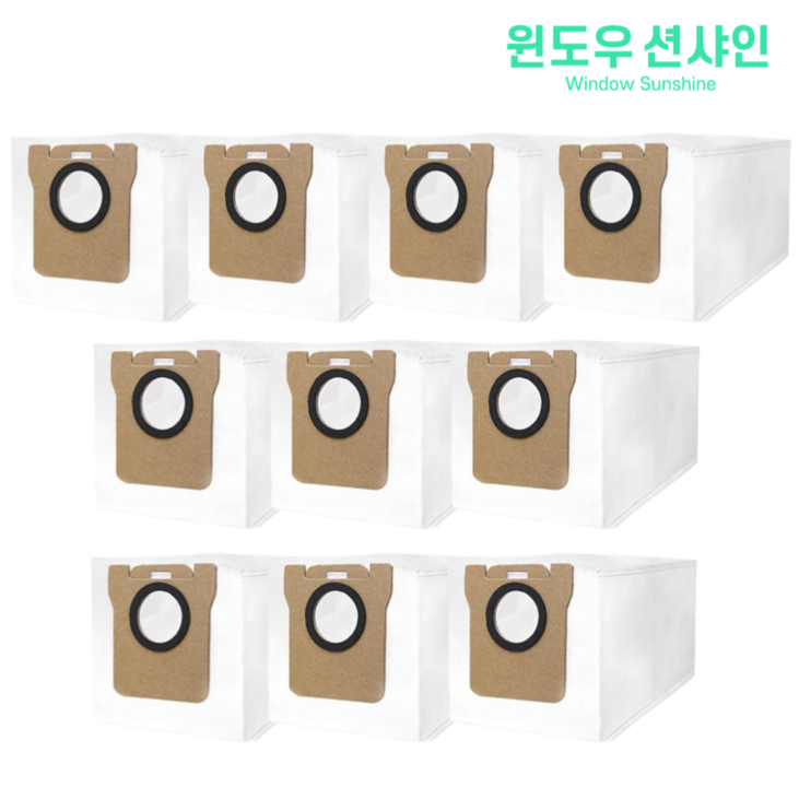 호환 윈도우션샤인 샤오미 X10  B116 로봇청소기 더스트백 10EA 먼지봉투 소모품