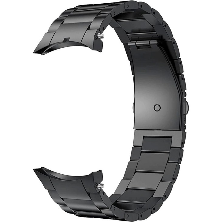 TAOMI 갤럭시 워치5 프로 전용 무광 날개형 메탈 스트랩 시계줄, 블랙
