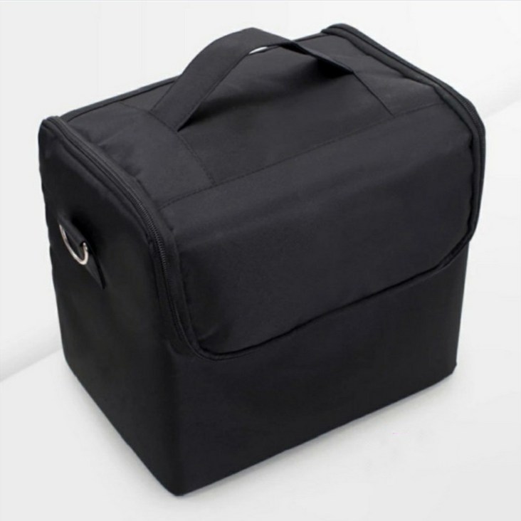 블랙 미용수납가방 미용재료 출장가방