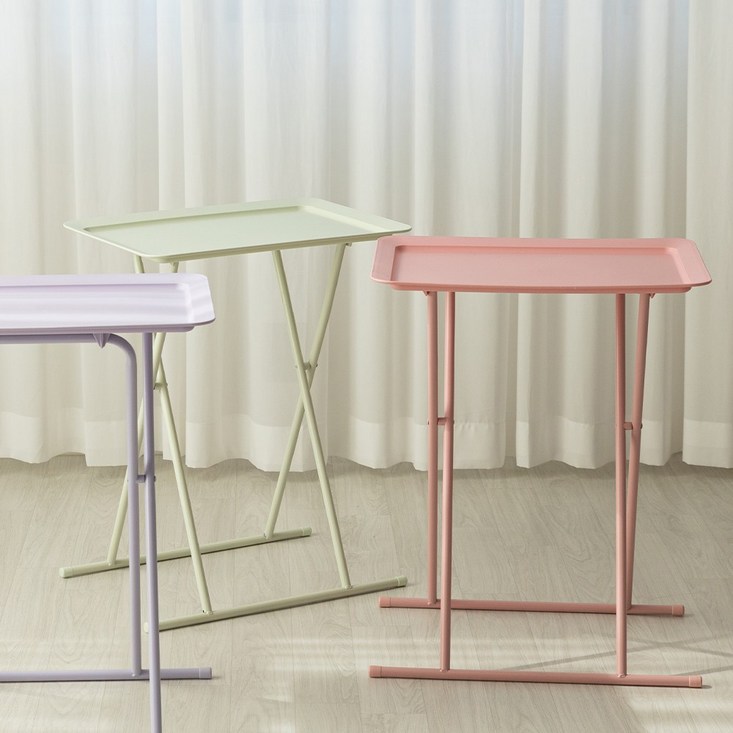 모던한 감성의 소파 침대 접이식 사이드테이블 6color 미용실 사무실 카페 테이블