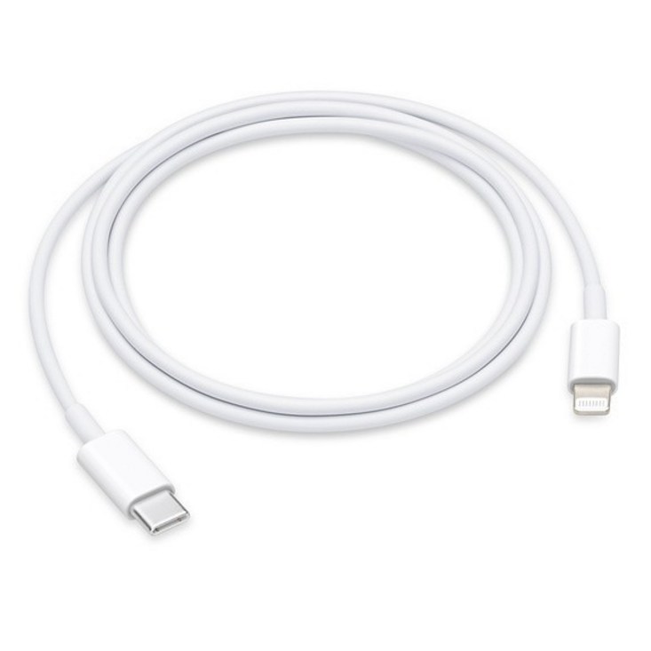 애플 Lightning USB-C 케이블(벌크), 1개, Lightning-USB-C/화이트