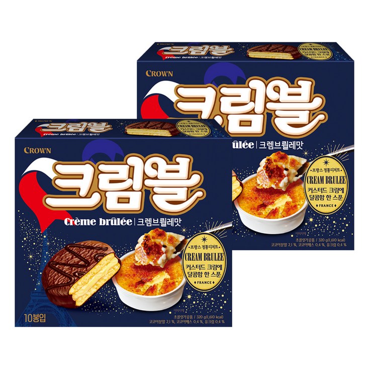 크라운 크렘브뢸레맛 초코 디저트