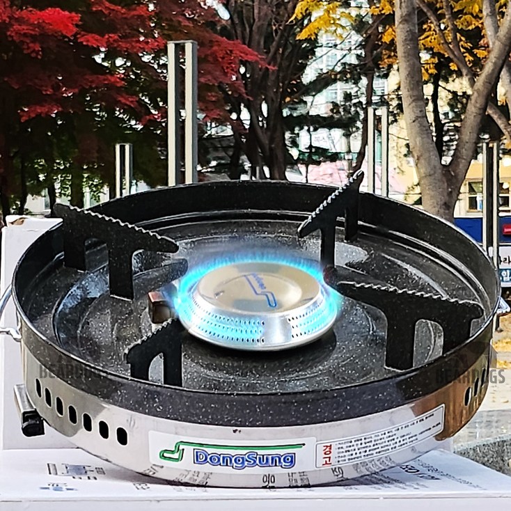 동성 해바라기 버너 1044 바람막이 링가드 세트 캠핑 3KG 가스통 LPG 전용