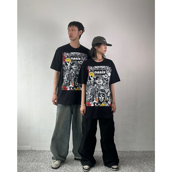 3255락밴드 티셔츠 오아시스 너바나 ACDC 메탈리카 커트코베인 핑크플로이드 건즈앤로지스 락티 반팔 남여공용 커플티 빅사이즈 티셔츠 55종