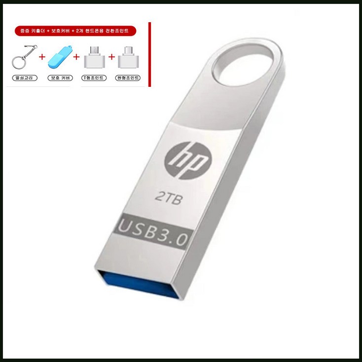 HP USB 대용량 메모리 2T, 2TB - 투데이밈