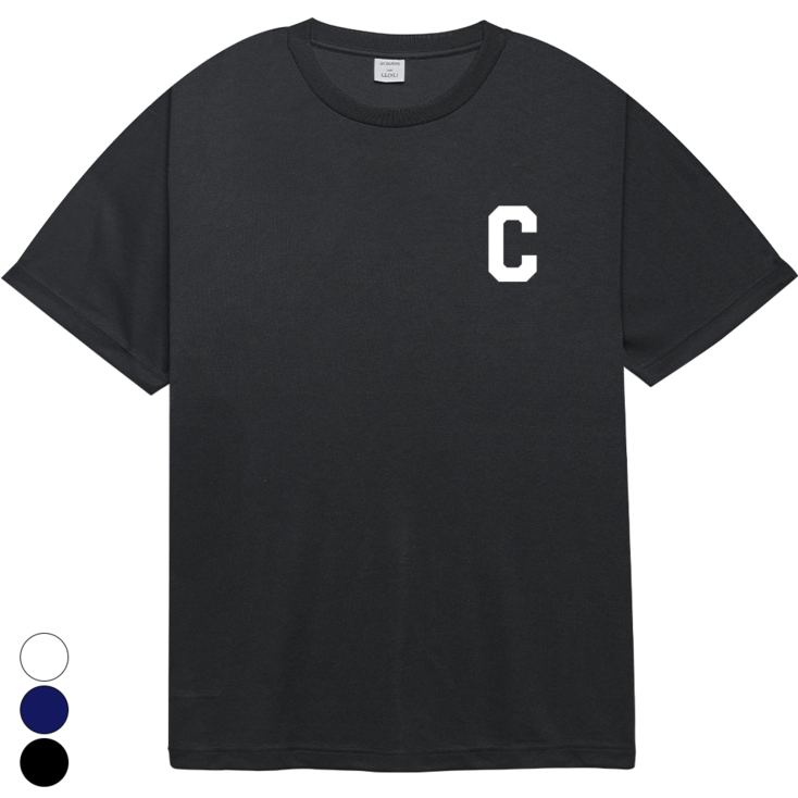 에센셜베이스 남녀공용 C 로고 기능성 반팔 티셔츠