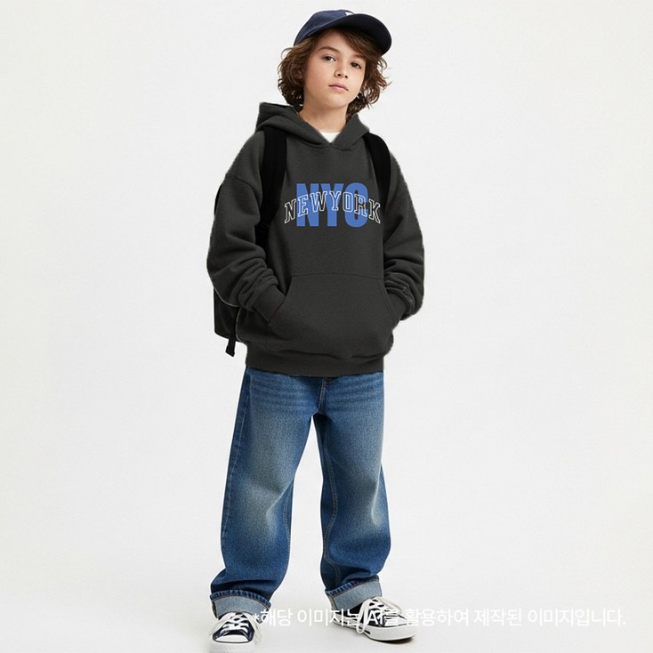 인디고뱅크키즈 시그니처 릴렉스 데님팬츠 IKTJ258G2