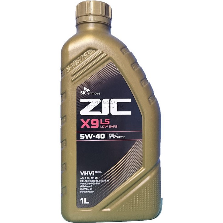ZIC X9 LS 5W40 1L 디젤 엔진오일