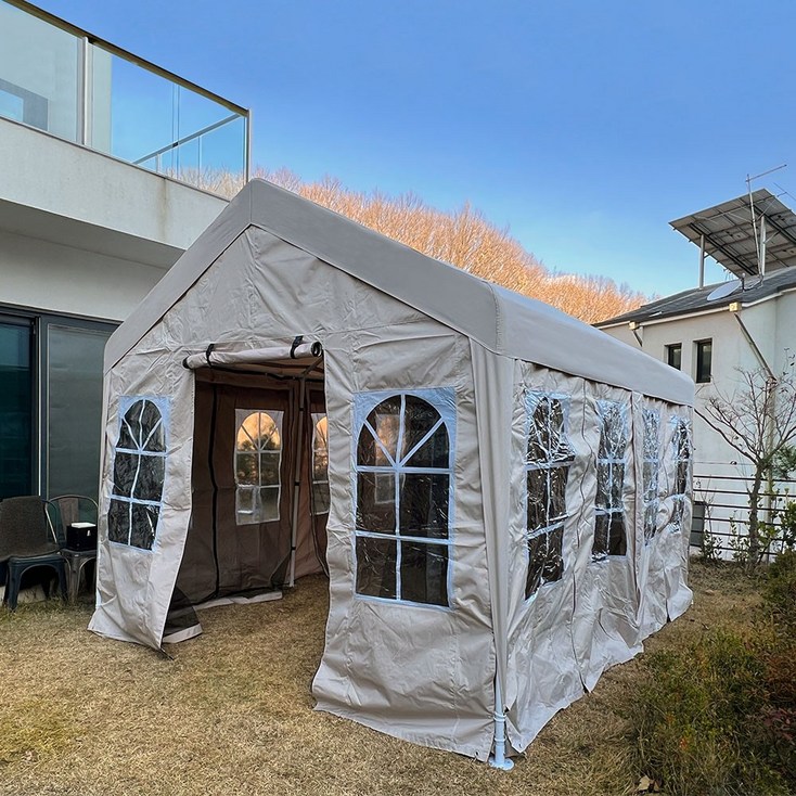 캐노피 천막 텐트 몽골 캠핑 야외용 포장마차 옥상 테라스 바람막이 - 투데이밈