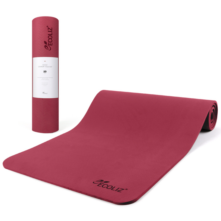 에코리즈 뉴컴포트 원톤 요가매트 10mm, 1개, 고딕 로즈