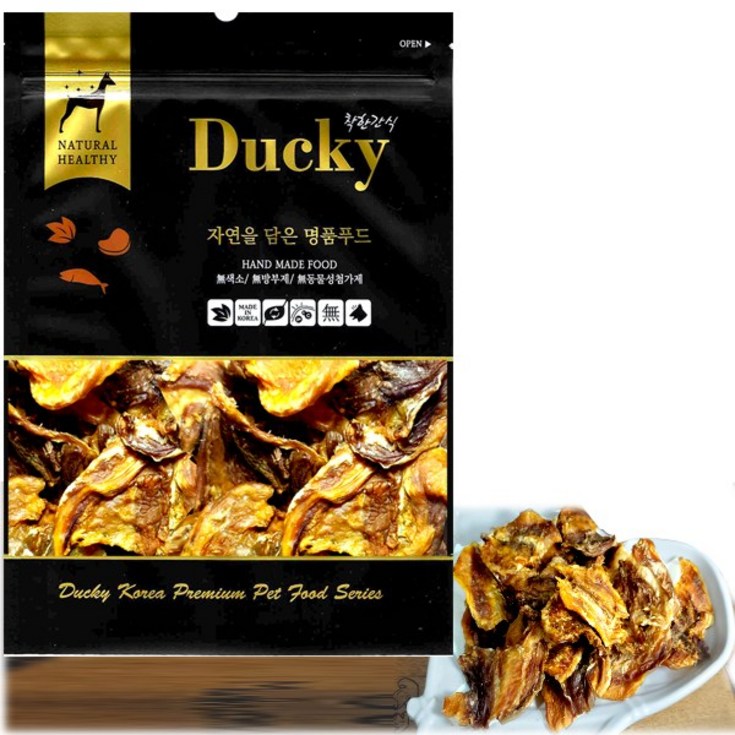 수제명가 치석제거 오리오돌뼈 3p3p 합계6p,100g, 오리 갈메기살100g