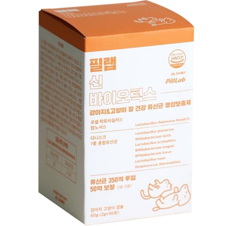 마이베프 반려동물 필랩 신바이오틱스 유산균 60g, 유산균, 1개, 소화기능 개선