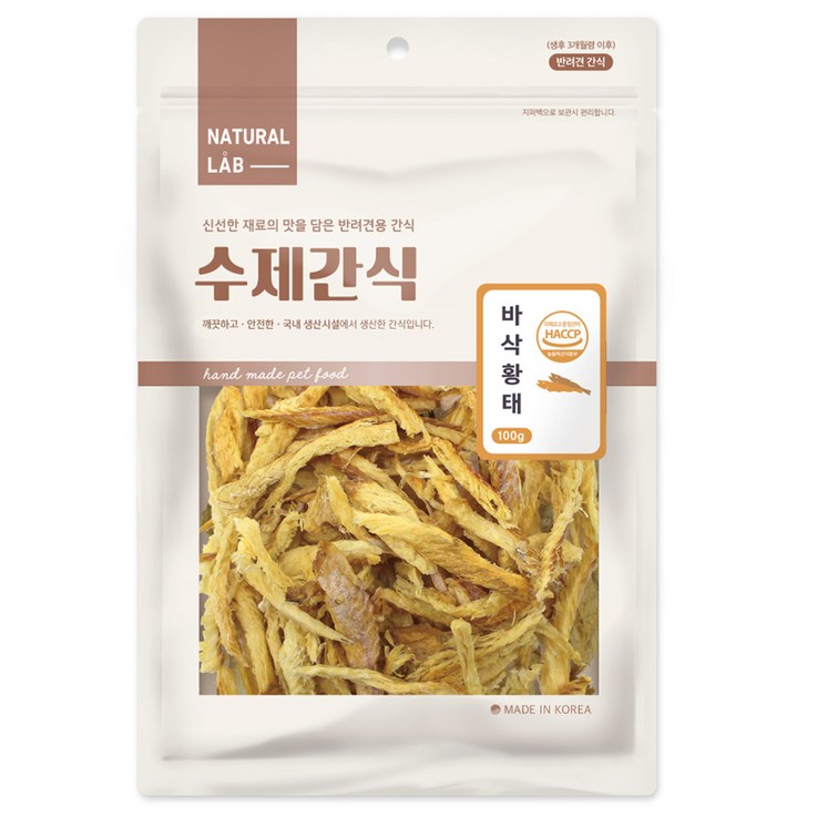 내츄럴랩 바삭 수제 강아지 간식 내츄럴랩 바삭 수제 강아지 간식
