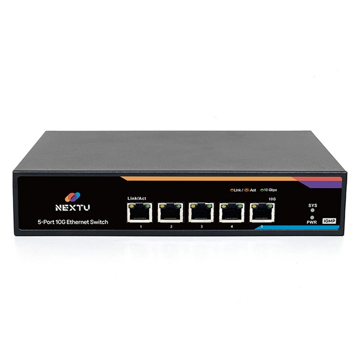 넥스트유 스허비 5포트 10G IGMP 인터넷 스위칭 허브 넥스트유 스허비 5포트 10G IGMP 인터넷 스위칭 허브