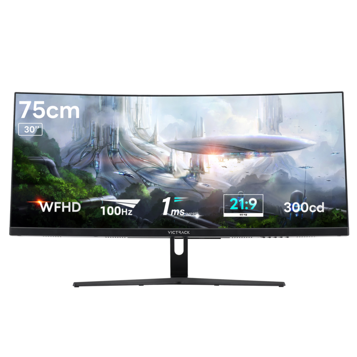 빅트랙 WFHD 리얼 100Hz 1800R 울트라 와이드 커브드 게이밍 모니터, 75cm, 30CM10001 빅트랙 WFHD 리얼 100Hz 1800R 울트라 와이드 커브드 게이밍 모니터, 75cm, 30CM10001